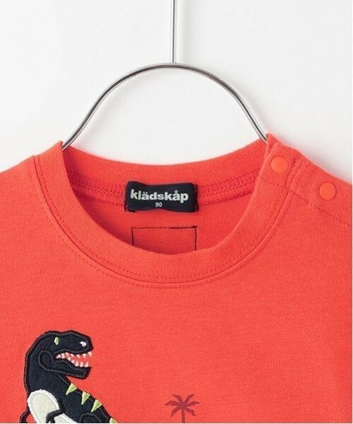 kladskap / クレードスコープ Tシャツ | 恐竜アップリケ長袖Tシャツ | 詳細2