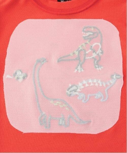 kladskap / クレードスコープ Tシャツ | 恐竜アップリケ長袖Tシャツ | 詳細4