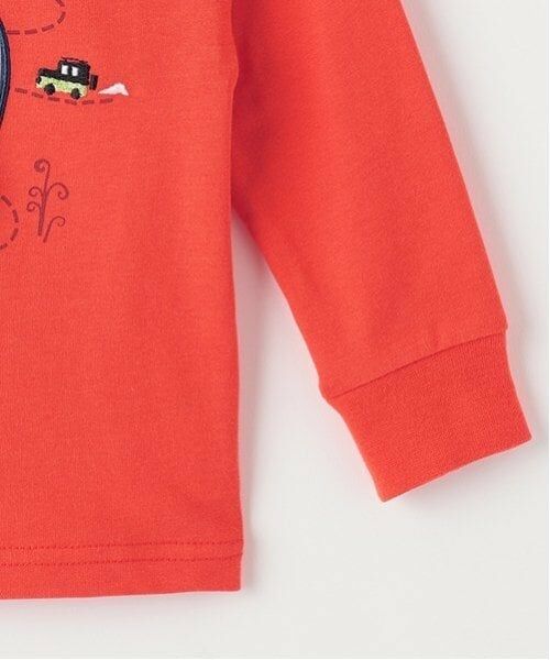 kladskap / クレードスコープ Tシャツ | 恐竜アップリケ長袖Tシャツ | 詳細5