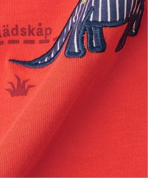 kladskap / クレードスコープ Tシャツ | 恐竜アップリケ長袖Tシャツ | 詳細7
