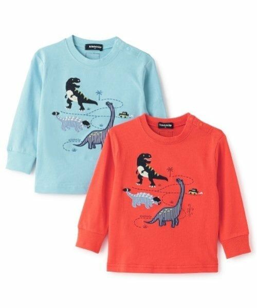 kladskap / クレードスコープ Tシャツ | 恐竜アップリケ長袖Tシャツ | 詳細8
