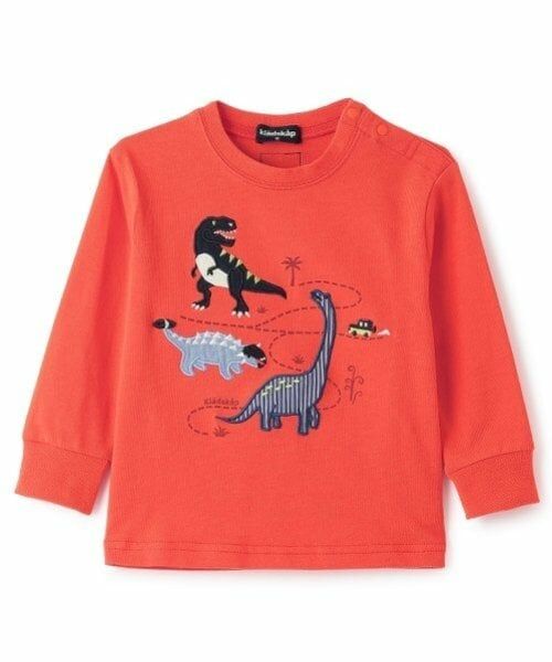 kladskap / クレードスコープ Tシャツ | 恐竜アップリケ長袖Tシャツ | 詳細9
