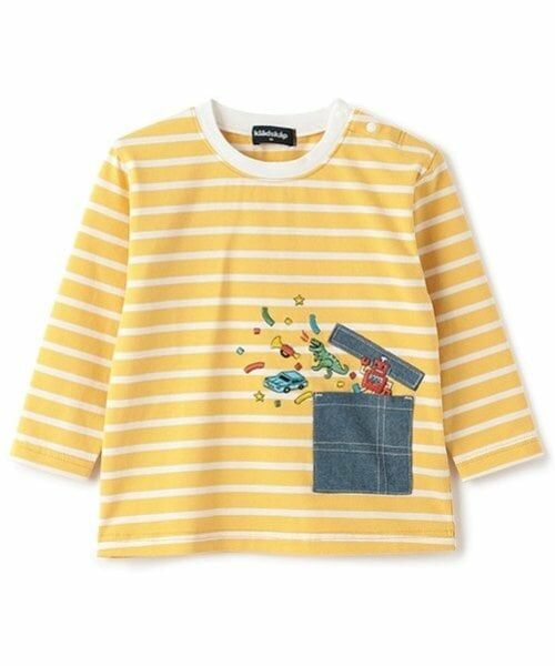 kladskap / クレードスコープ Tシャツ | ポケットからロボットボーダー長袖Tシャツ | 詳細11