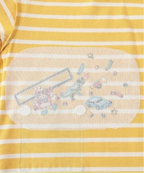 kladskap / クレードスコープ Tシャツ | ポケットからロボットボーダー長袖Tシャツ | 詳細5