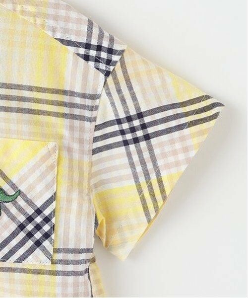 kladskap / クレードスコープ シャツ・ブラウス | 恐竜オーバーサイズチェック半袖シャツ | 詳細5