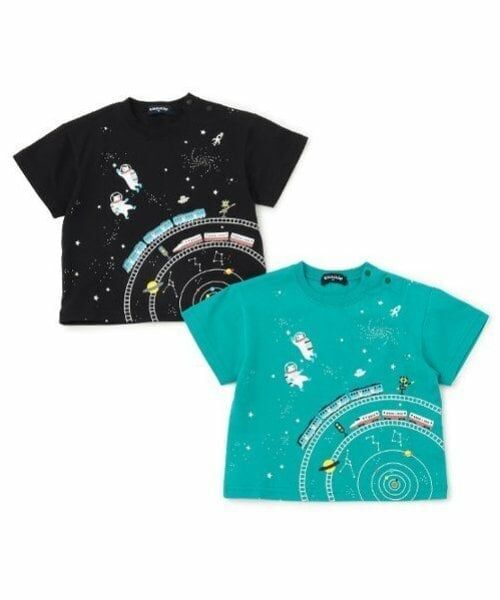 kladskap / クレードスコープ Tシャツ | 宇宙と電車半袖Tシャツ | 詳細8