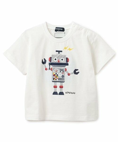 kladskap / クレードスコープ Tシャツ | ロボット半袖Tシャツ（オフ ホワイト）