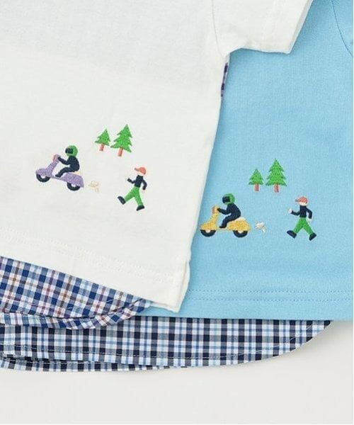 kladskap / クレードスコープ Tシャツ | 【人気商品のため再入荷】乗り物異素材切替半袖Tシャツ | 詳細9