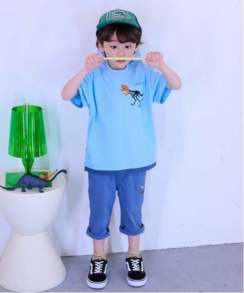 kladskap / クレードスコープ Tシャツ | 化石プリント胸ポケット半袖Tシャツ | 詳細13