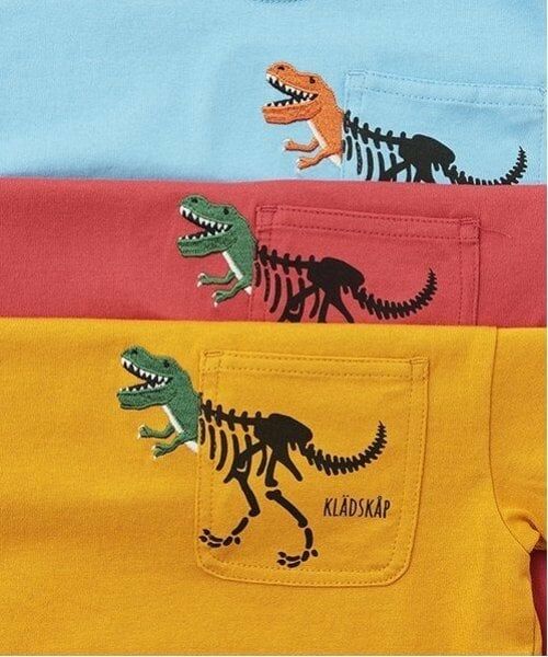 kladskap / クレードスコープ Tシャツ | 化石プリント胸ポケット半袖Tシャツ | 詳細3