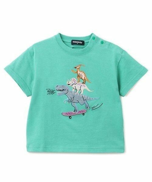 kladskap / クレードスコープ Tシャツ | スケボー恐竜半袖Tシャツ（カーキ）