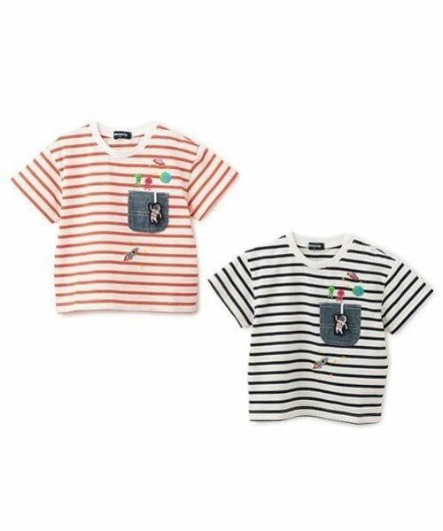 kladskap / クレードスコープ Tシャツ | ポケットから宇宙人ボーダー半袖Tシャツ | 詳細13