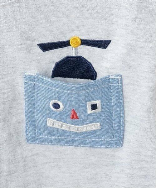 kladskap / クレードスコープ Tシャツ | ロボットポケットボーダー切替半袖Tシャツ | 詳細3
