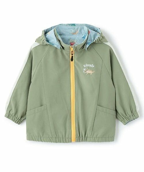 kladskap / クレードスコープ ブルゾン | 恐竜リバーシブルウィンドブレーカー（カーキ）