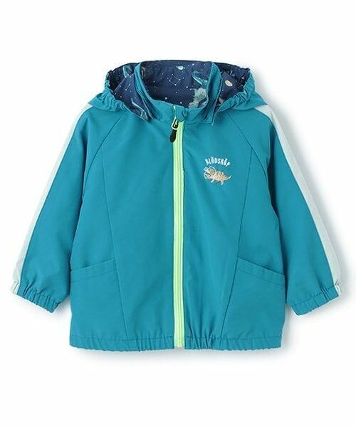 kladskap / クレードスコープ ブルゾン | 恐竜リバーシブルウィンドブレーカー（ブルー）