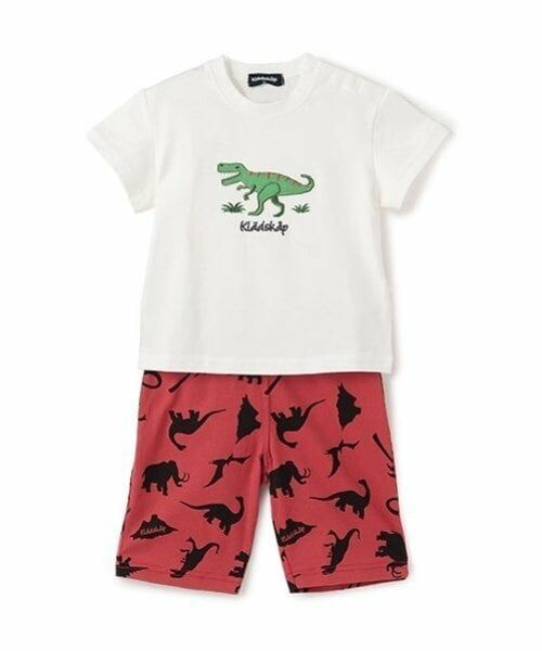 kladskap / クレードスコープ Tシャツ | 恐竜アップリケ半袖Tシャツセットアップ | 詳細1