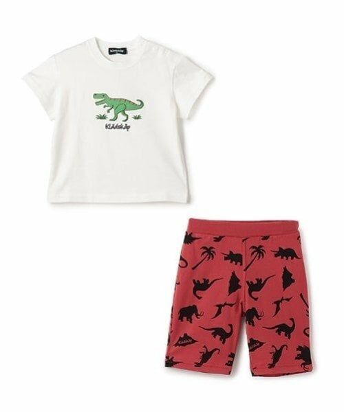 kladskap / クレードスコープ Tシャツ | 恐竜アップリケ半袖Tシャツセットアップ | 詳細3