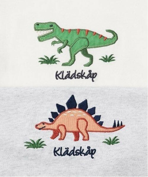 kladskap / クレードスコープ Tシャツ | 恐竜アップリケ半袖Tシャツセットアップ | 詳細5
