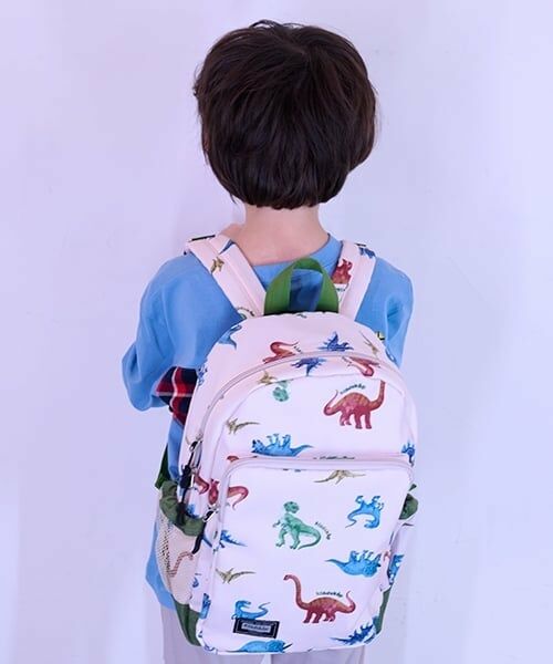 kladskap / クレードスコープ リュック・バックパック | 恐竜総柄リュック（ベージュ）