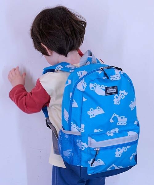 kladskap / クレードスコープ リュック・バックパック | 働く車総柄リュック（サックス）