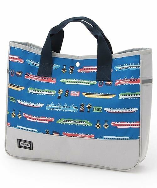 kladskap / クレードスコープ トートバッグ | 総柄レッスンバッグ（ブルー）