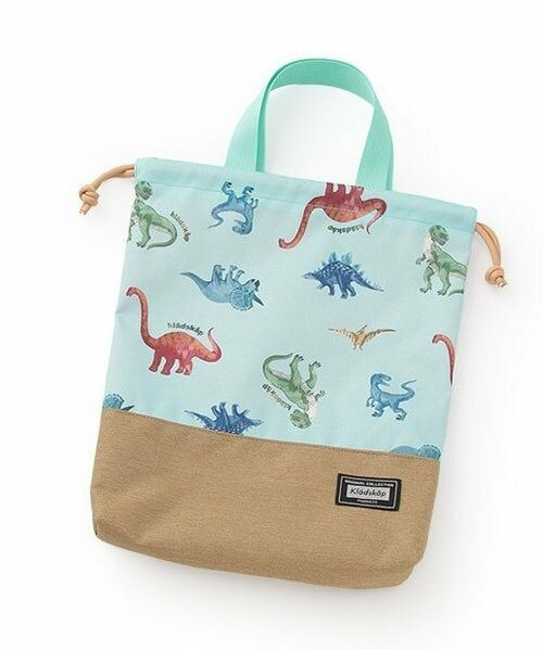 kladskap / クレードスコープ ポーチ | 総柄シューズバッグ（エメラルド グリーン）