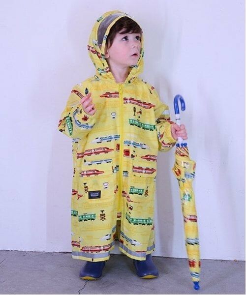 kladskap / クレードスコープ その他アウター | 総柄レインコート（黄）