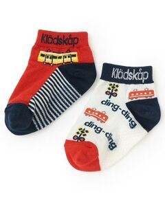 kladskap / クレードスコープ ソックス | 電車柄ショートソックス2足セット