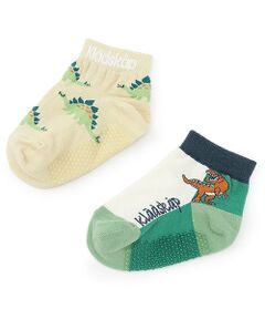 kladskap / クレードスコープ ソックス | 恐竜柄ショートソックス2足セット