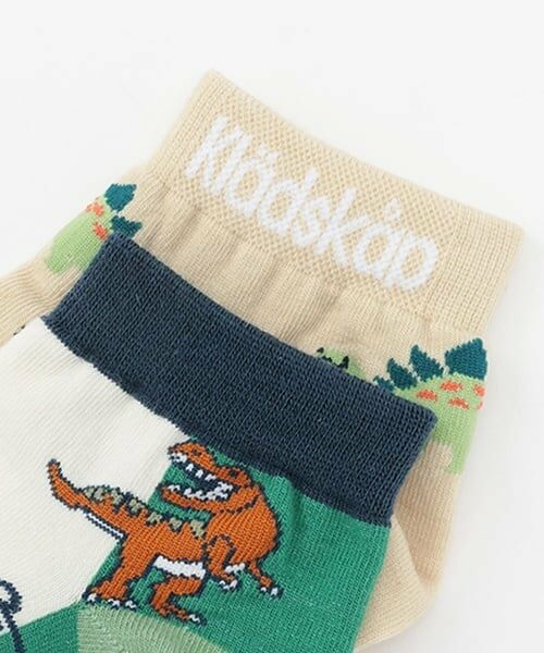 kladskap / クレードスコープ ソックス | 恐竜柄ショートソックス2足セット | 詳細2