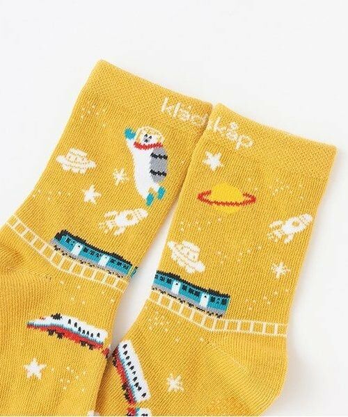 kladskap / クレードスコープ ソックス | 宇宙×電車柄クルーソックス | 詳細1