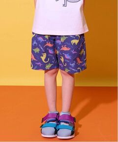 kladskap / クレードスコープ ショート・ハーフ・半端丈パンツ | 水陸両用恐竜総柄5分丈パンツ
