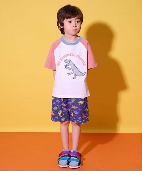 kladskap / クレードスコープ ショート・ハーフ・半端丈パンツ | 水陸両用恐竜総柄5分丈パンツ | 詳細12