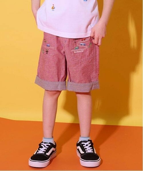 kladskap / クレードスコープ ショート・ハーフ・半端丈パンツ | 【人気商品のため再入荷】乗り物刺しゅう5分丈パンツ | 詳細17