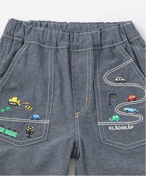 kladskap / クレードスコープ ショート・ハーフ・半端丈パンツ | 【人気商品のため再入荷】乗り物刺しゅう5分丈パンツ | 詳細2