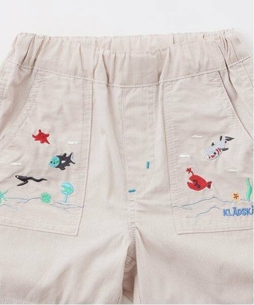 kladskap / クレードスコープ その他パンツ | 海のいきもの刺しゅう5分丈パンツ | 詳細2