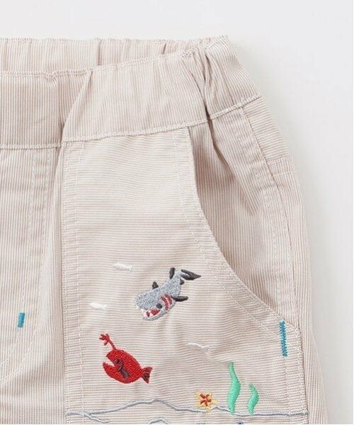 kladskap / クレードスコープ その他パンツ | 海のいきもの刺しゅう5分丈パンツ | 詳細3