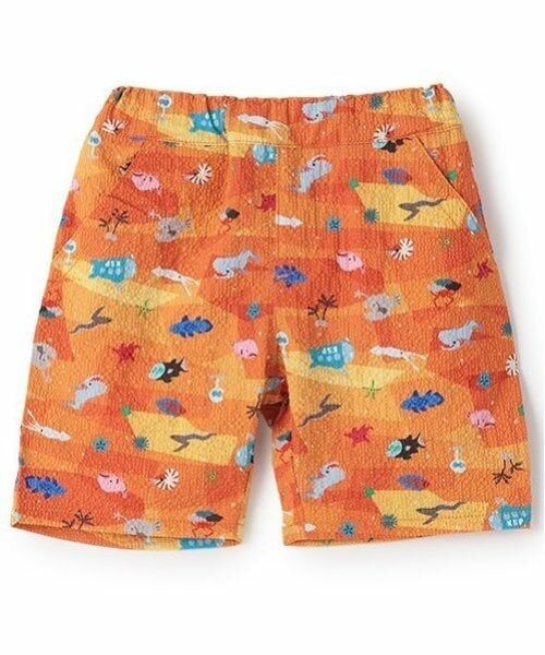 kladskap / クレードスコープ ショート・ハーフ・半端丈パンツ | 深海柄5分丈シェフパンツ（オレンジ）