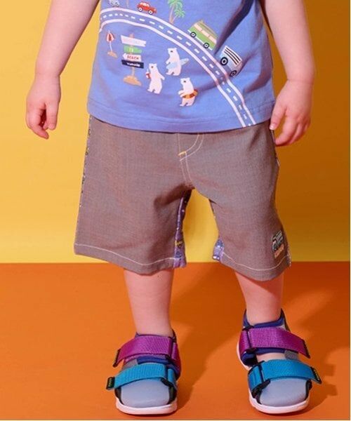 kladskap / クレードスコープ ショート・ハーフ・半端丈パンツ | 前後切替乗り物5分丈パンツ（チャコール）