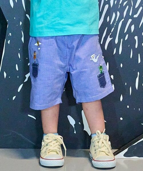 kladskap / クレードスコープ ショート・ハーフ・半端丈パンツ | おばけ5分丈パンツ（ブルー）