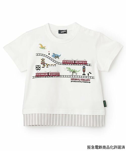 kladskap / クレードスコープ Tシャツ | 【阪急電鉄】裾切替半袖Tシャツ（オフ ホワイト）