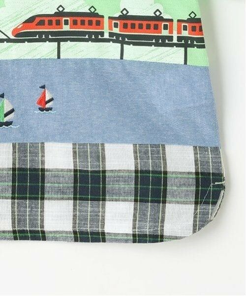 kladskap / クレードスコープ Tシャツ | 海と電車切替半袖Tシャツ | 詳細4
