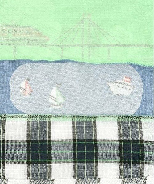 kladskap / クレードスコープ Tシャツ | 海と電車切替半袖Tシャツ | 詳細6