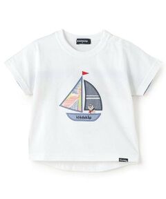 kladskap / クレードスコープ Tシャツ | ヨットアップリケ半袖Tシャツ