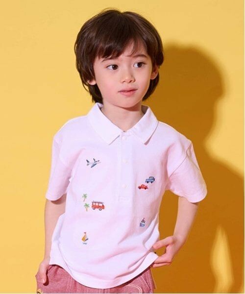 kladskap / クレードスコープ ポロシャツ | 乗り物刺しゅう半袖ポロシャツ | 詳細13