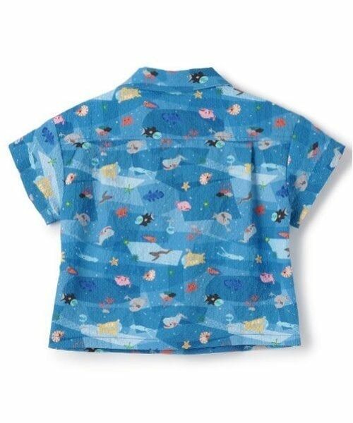 kladskap / クレードスコープ シャツ・ブラウス | 深海柄オーバーサイズ半袖開衿シャツ | 詳細2