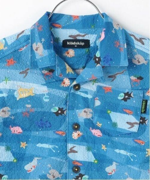 kladskap / クレードスコープ シャツ・ブラウス | 深海柄オーバーサイズ半袖開衿シャツ | 詳細3