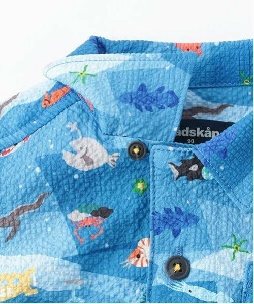 kladskap / クレードスコープ シャツ・ブラウス | 深海柄オーバーサイズ半袖開衿シャツ | 詳細4