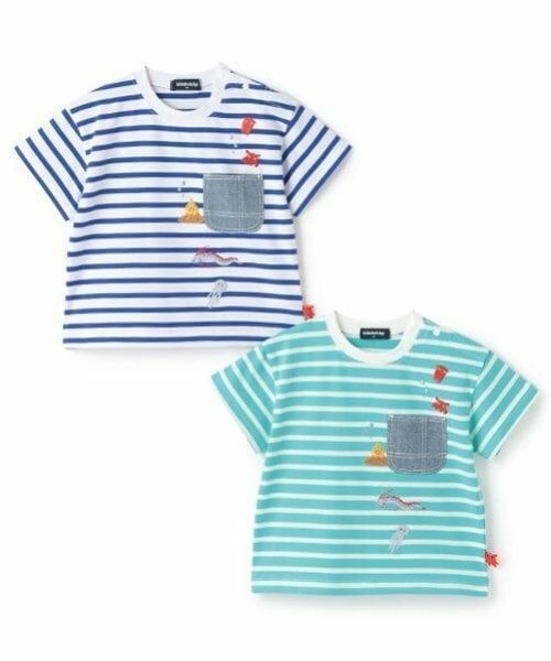 kladskap / クレードスコープ Tシャツ | 【人気商品のため再入荷】深海刺しゅうボーダー半袖Tシャツ | 詳細10