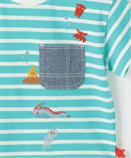 kladskap / クレードスコープ Tシャツ | 【人気商品のため再入荷】深海刺しゅうボーダー半袖Tシャツ | 詳細4